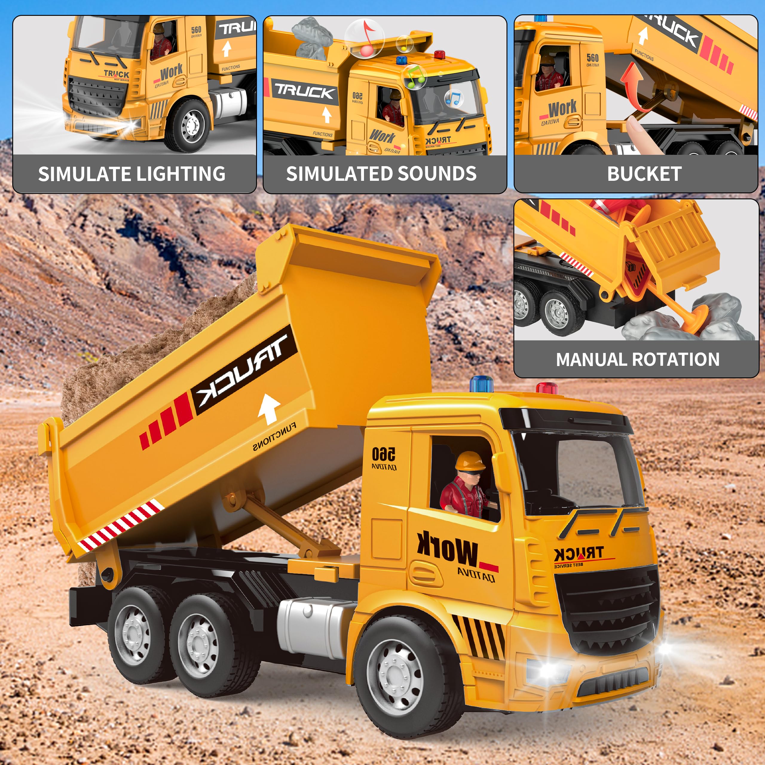 その他 Rc dump Amazon.com: Remote Control Excavator and Dump Truck Toy Set